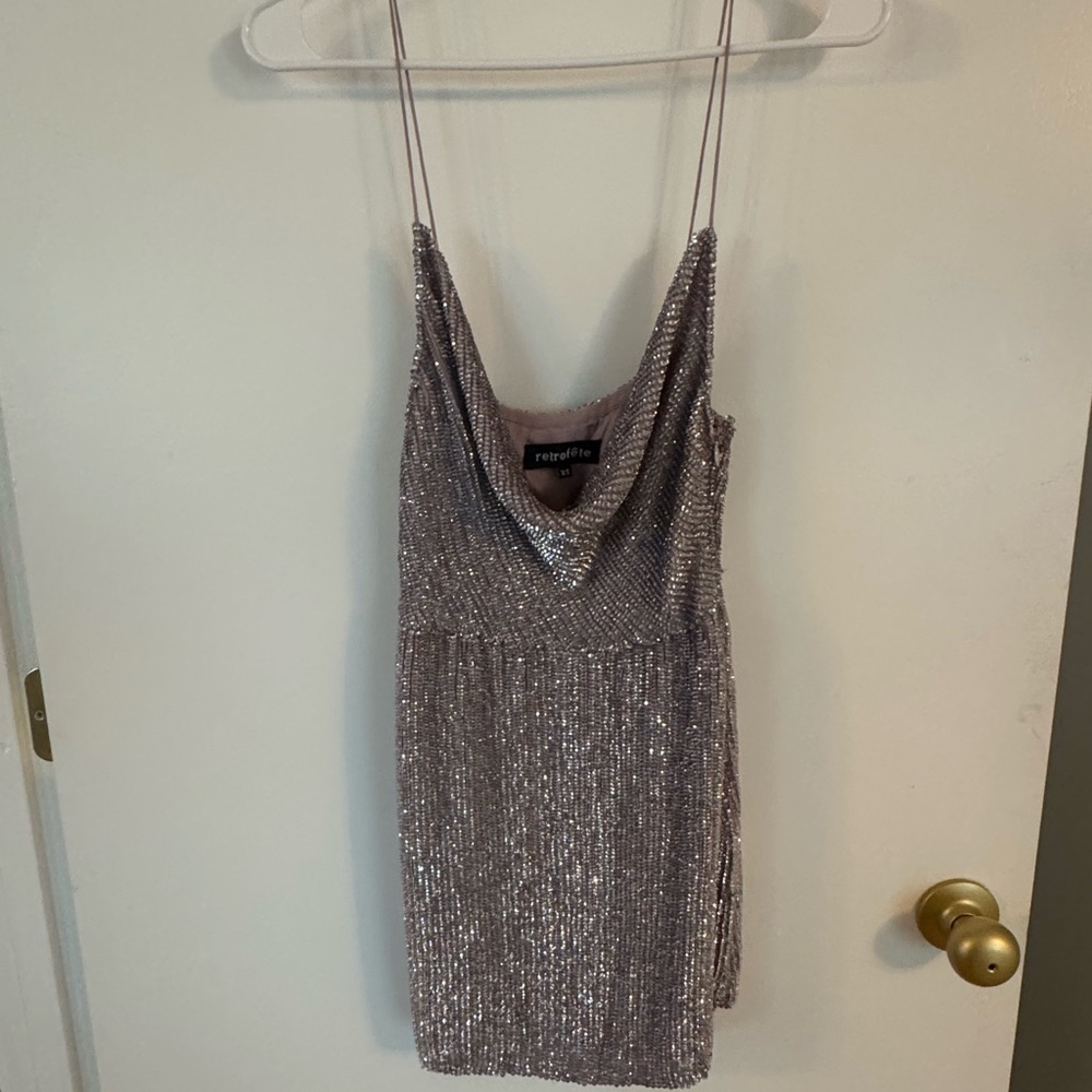 Retrofit Sequin Dress